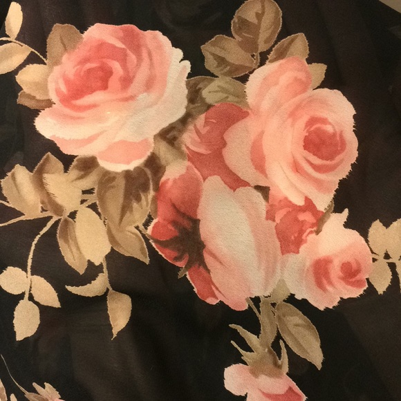 Sheer JK LA Black Floral Dress - Picture 3 of 3